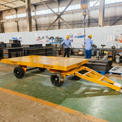 10T Trailers  In Port Transportation Trackless Trailer