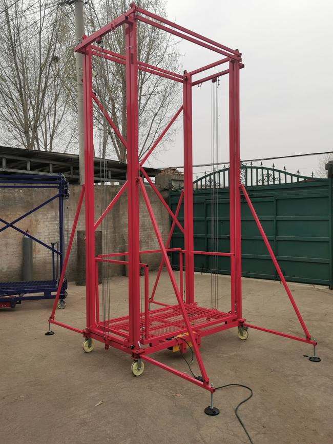 Electric Scaffold Lift Table Mobile Construction Aerial Work Platform