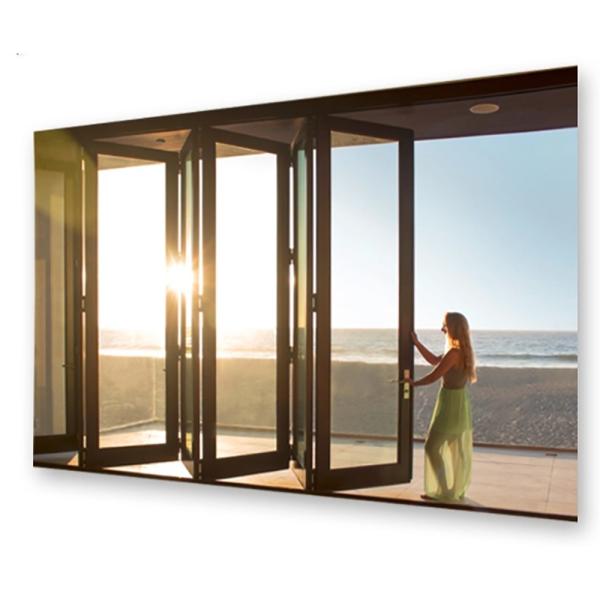 Aluminum Alloy Modern Style Waterproof Bifold Doors For Balcony Glass Windows