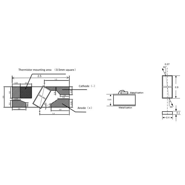 Janhoo 1550nm G=25dB SOA Полупроводниковый оптический усилитель Чип COC высокая прибыль G=25dB 250mA