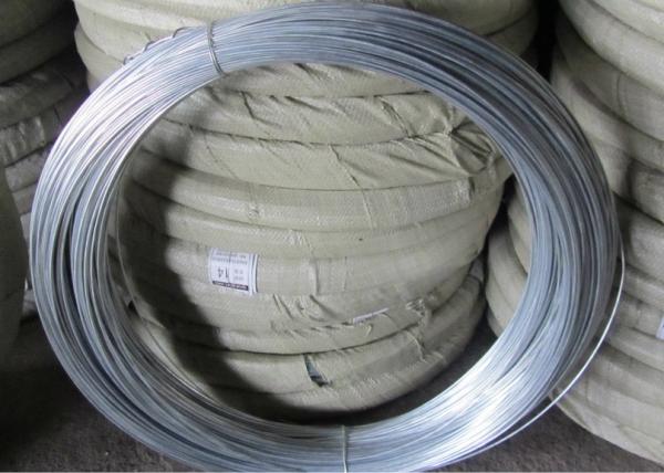 Q195 Galvanised Iron Wire , Silver Mesh Weaving Galvanized Binding Wire