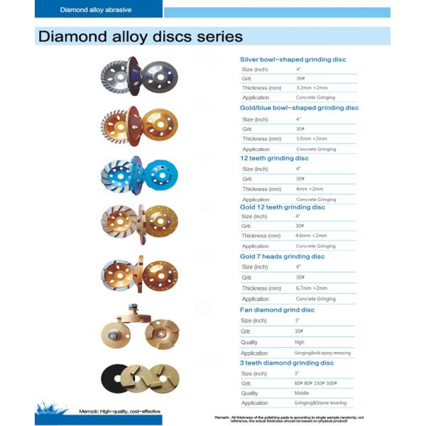 Диск диаманта металла 4 дюймов меля/колесо чашки для Terrazzo/конкретного пола