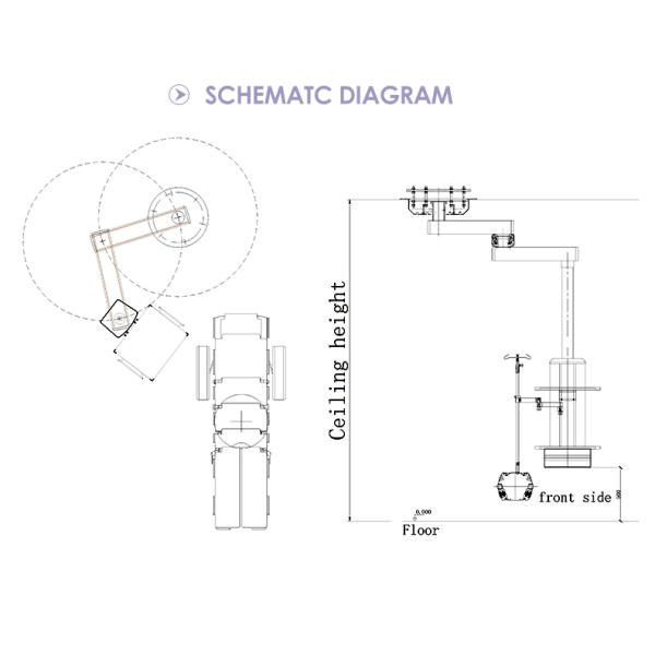 Single Arm Medical Endoscope Pendant