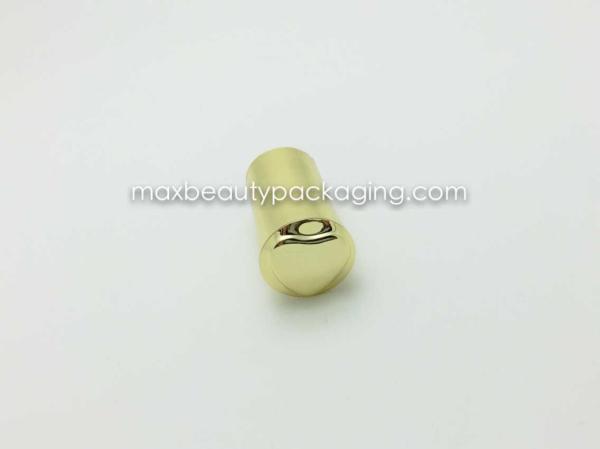 N2005 uv shiny gold metallic nail polish cap with heart shape at top nail polish packaging plastic cap