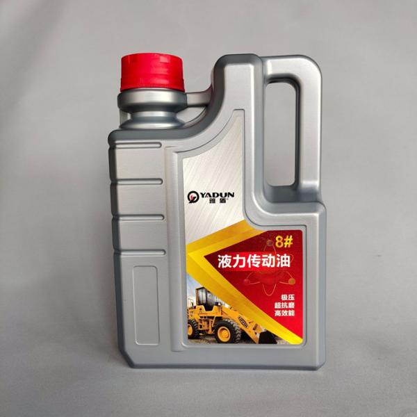 2L Grey HDPE Plastic Engine Oil Canister Large Capacity Engine Coolant Bottle
