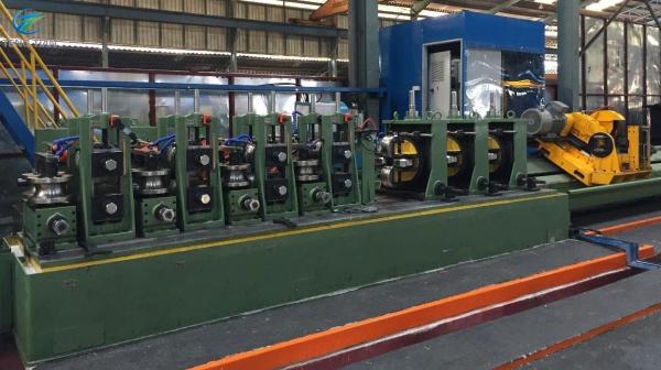 Velocidade de produção 380v/440v para tubos de diâmetro 32-129mm Linha de produção de tubos de aço