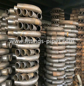 Pcoc Seamless A304 Stainless Steel Elbow Pipe Fittings 15 ° - 180 ° Thick Wall