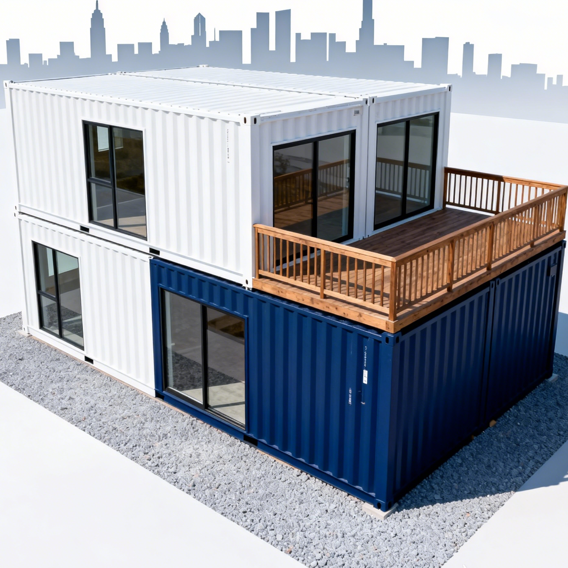 Customised Prefabricated Mobile Office Steel Container Room for Outdoor Flat Pack Container Sandwich Panel for House
