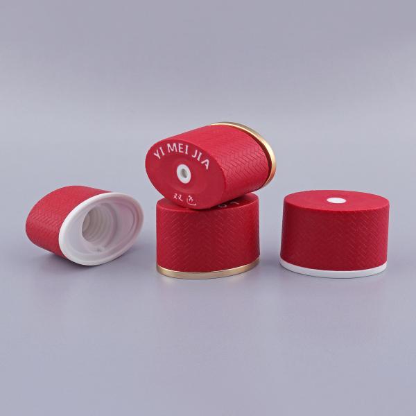 50ml / 100ml Plastic Cosmetic Bottle Oval PET Cosmetic Bottle With 40mm Diameter Cap