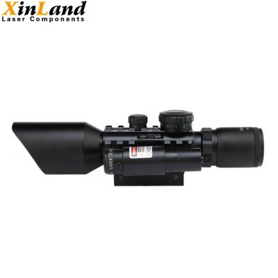 Crosshair iluminado Riflescopes múltiplo vermelho da ampliação do laser 3-10x42