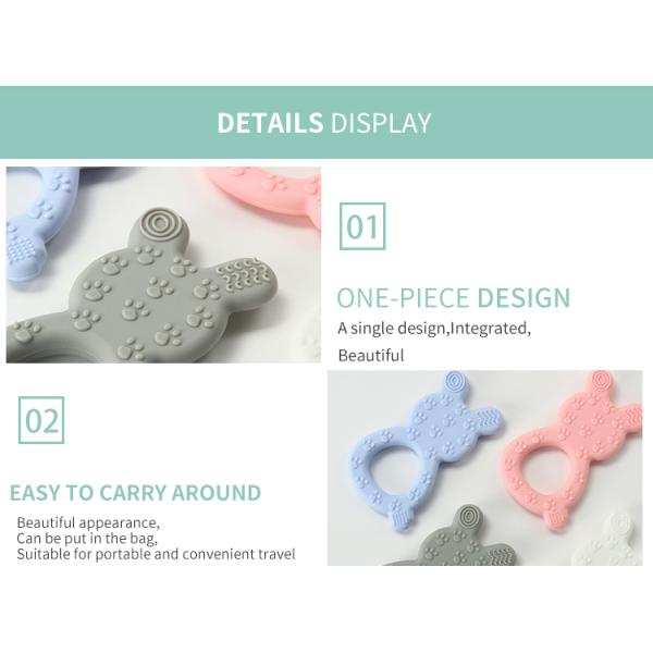 Кольцо Teether силикона Montessori, игрушка прорезывания зубов силикона для младенца детей Newborn