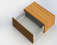 Panneau de verre Systèmes de tiroirs Tandembox à fermeture amortie Tiroir de cuisine mince sans lumière