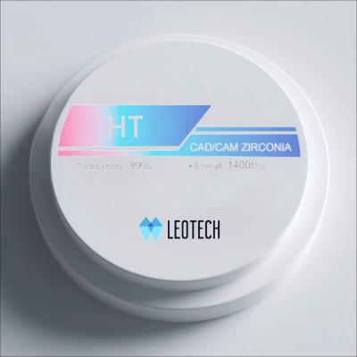 HT High Opacity Zirconia Block for Veneers / Inlays / Onlays White Shade CAD/CAM Milling Disc 98x25mm
