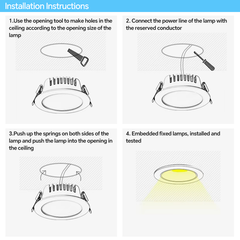 Factory price Triac 0-10 Dali Dali-2 Control COB Series LED Recessed Down Light LED Down Light LED Spot Light