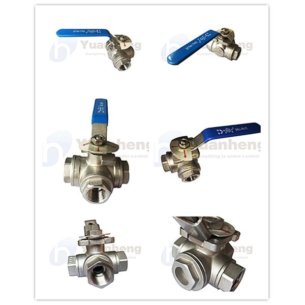 1/2 до 2 регулирование потока нержавеющей стали 304 дюйма 316 «т» «л» шариковый клапан отклонителя 3 путей с пусковой площадкой установки
