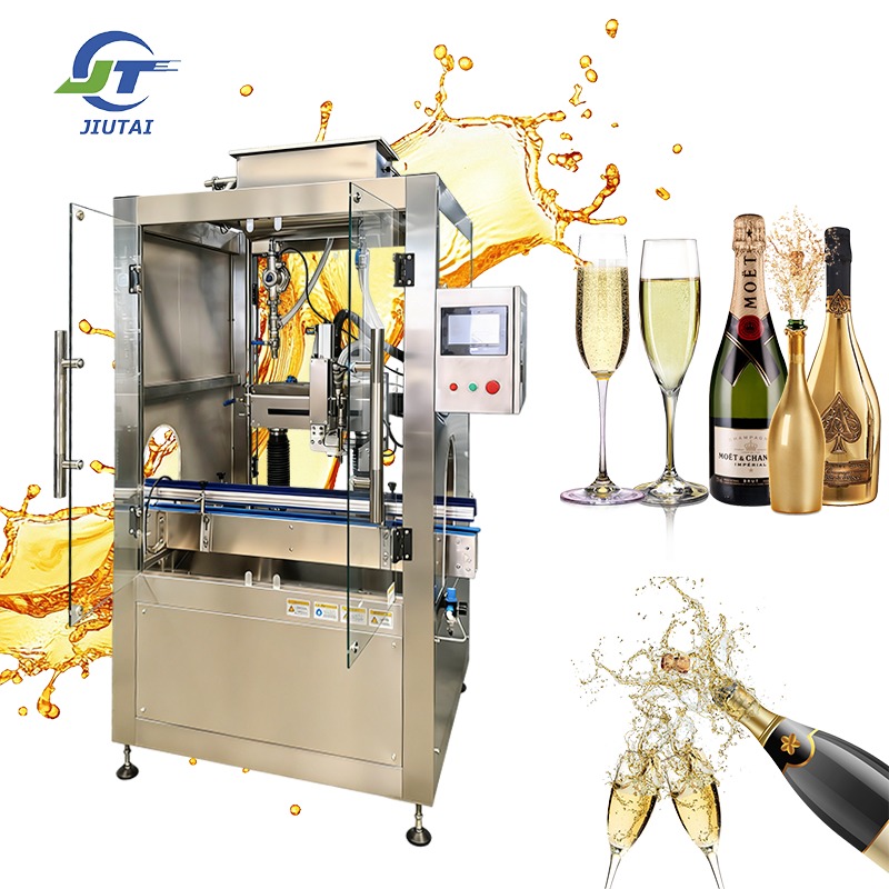 Automatic Single Head Tracking Negative Pressure Filling Machine for Champagne Series Liquor Material Filling