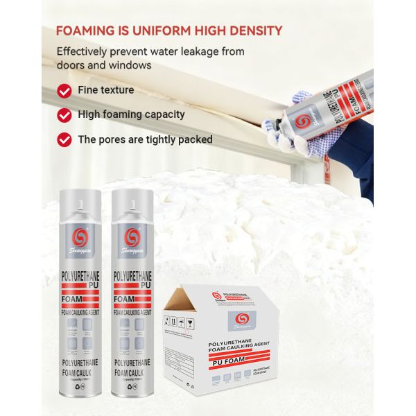 High Elasticity White Polyurethane Foam Joint Sealant for Construction