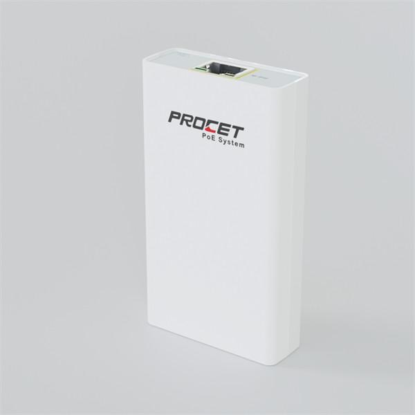 White Power Over Ethernet To Usb C Indoor injector CE
