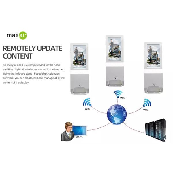 Умный цифровой дисплей рекламируя автоматический распределитель Санитисер руки