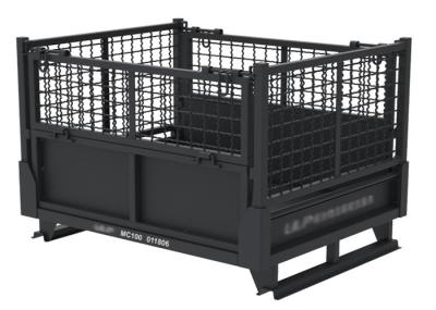 Fio tecido Mesh Inter Stackable do armazenamento da pálete gaiola Lockable