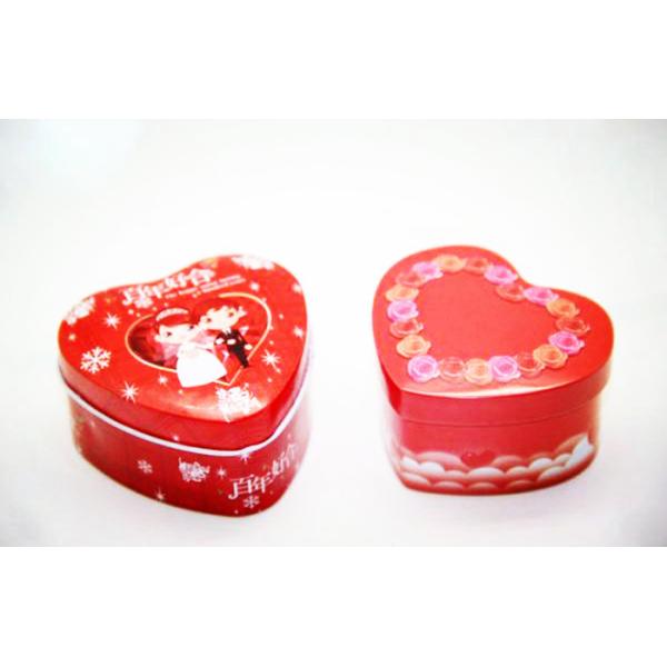  Color Heart Shape Tin Box For Candy/Sweet/Chocolate/Cookies