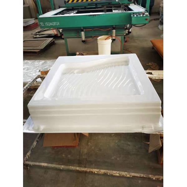 Customized Single Color Corner Acrylic Shower Tray with Front Skirt and Legs Bath Tray