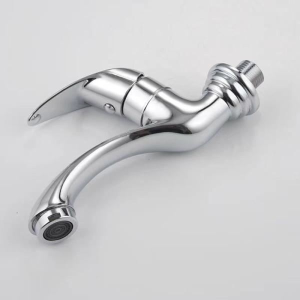 ODM Single Cold Water Basin Tap Zinc Wall Mounted Vanity Basin Taps