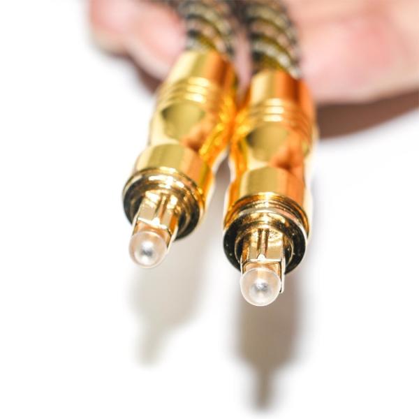 TOSLINK оптический аудиокабель OD 7,0 нейлоновая плетеная сетка 4K позолоченные порты HiFi звук для усилителя сабвуфера аудиофил