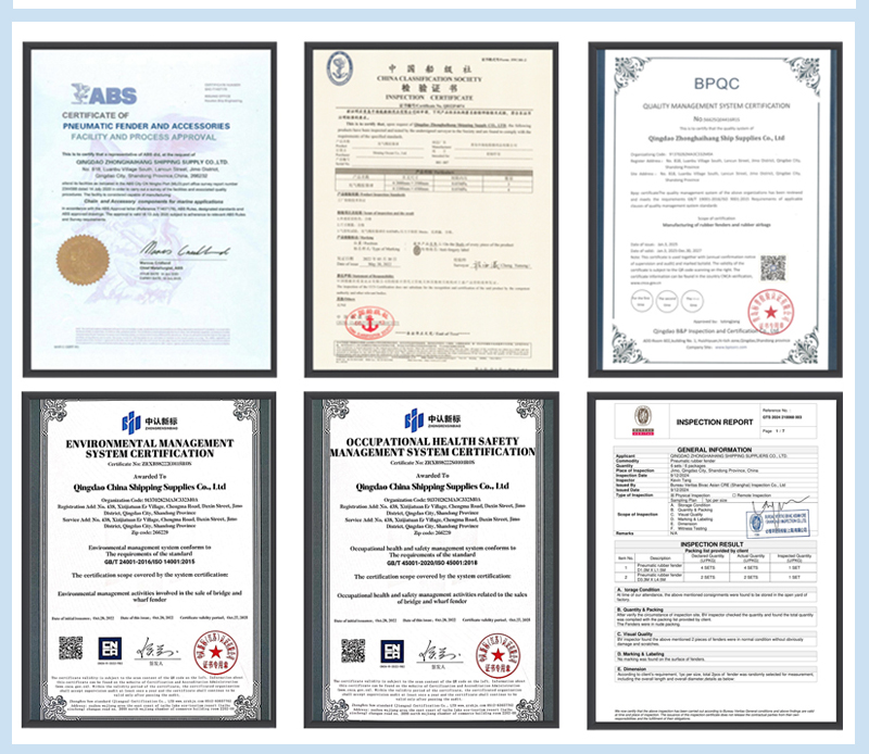 High Quality CCS-Certified Rubber Inflatable Lifting Marine Ship Airbag Factory-Priced Launching Salvage Airbags for Boats