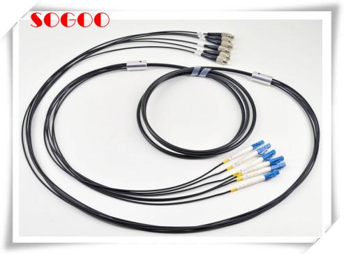 12 Cores Military Armored Fiber Patch Cord With FC LC ST SC UPC Connector