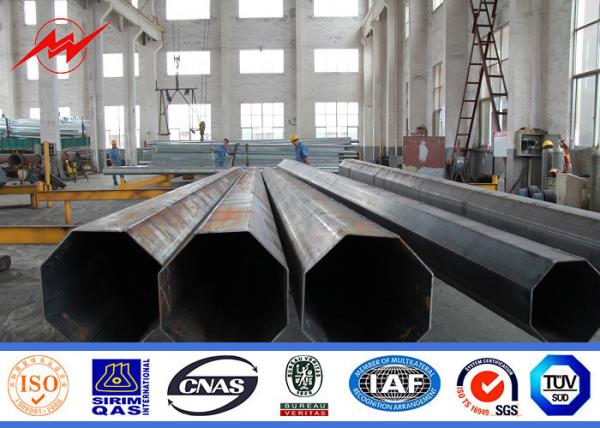5mm Polos de aço galvanizados espessura, transmissão de aço Polos para o projeto da linha elétrica