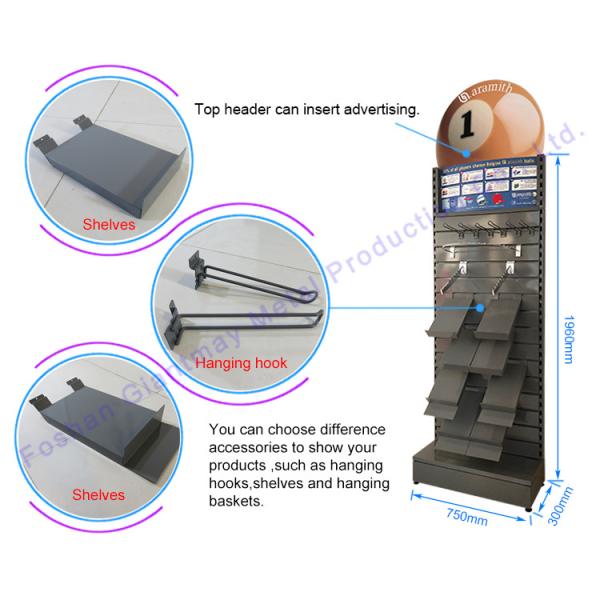 Аксессуары Slatwall стойки стены предкрылка металла мобильные