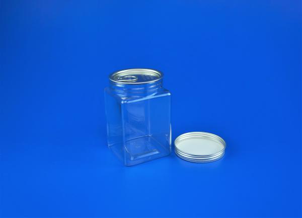 PET Small Plastic Jars With Lids , Anti Bacteria Single Wall Clear Plastic Jars
