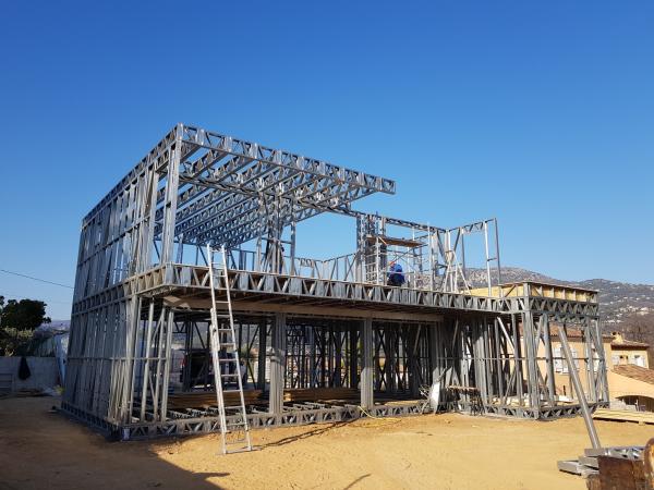 Fast Construction Two Storey Prefab Homes Light Steel Structure Modular Prefab Kit Movable