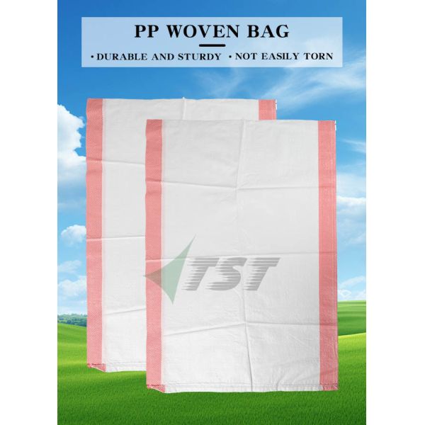 25kg 50kg White Woven Polypropylene Sacks For Cereal Grain Agricultural