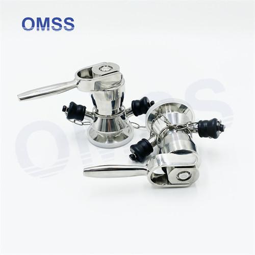 2 Inch Sample Valves Sanitary Tri Clover Featuring PTFE Sealing For Water Treatment