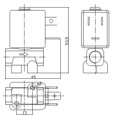 2/2 и 3/2 сразу действующих латунных клапанов соленоида 1.5mm G1/8» для создателя кофе