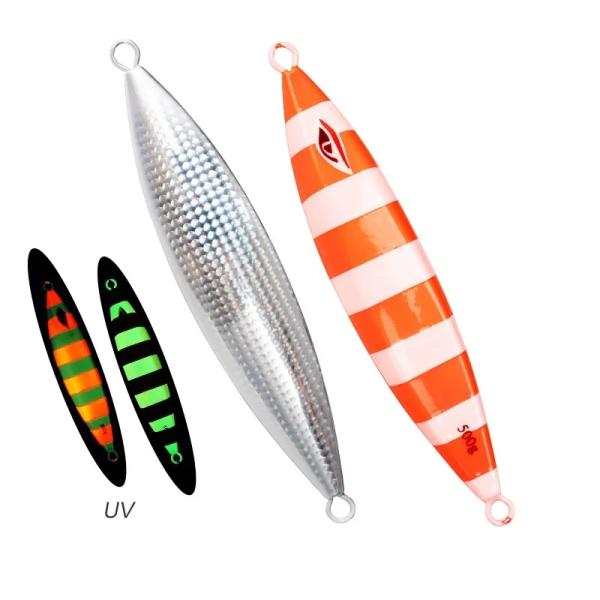 Luminous Slow Jigging Lures Slow Pitch Lures For Saltwater Metal Lead Fishing Lure