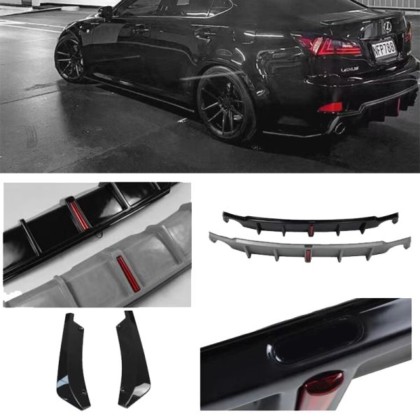 OEM High Quality Body Kit Bumper Lip Rear Bumper Lip With Light Rear Lip for Lexus IS250 IS300 2006-2012