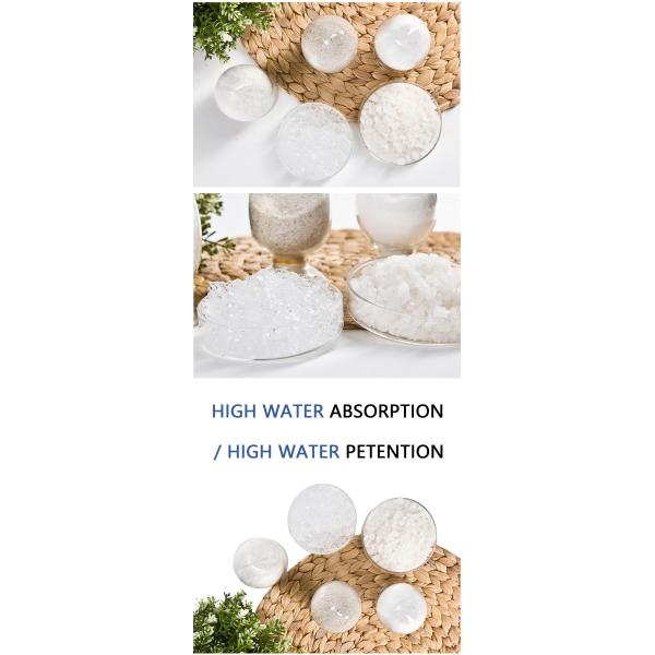 Synthetic Super Absorbent Polymer Resin Potassium Polyacrylate For Wastewater Treatment Sludge Solidification