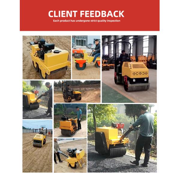 Customized 0-5Km/H Mini Vibratory Road Roller