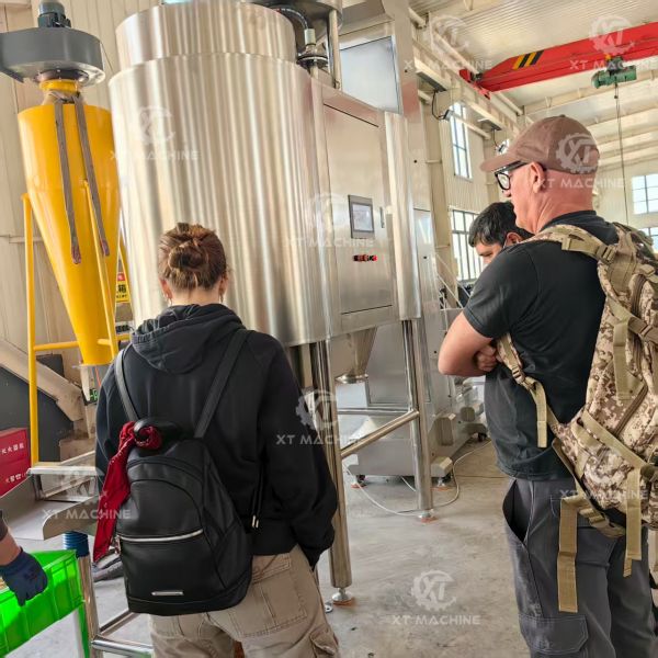 Stainless Steel 304 Food Grade Roasted Peanut Blanching Machine Hazelnut Peeling Machine