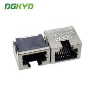 Tipo de naufrágio conector fêmea modular DGKYDCB421188GWW6SB1075 da placa do diodo emissor de luz RJ45 de 8P8C