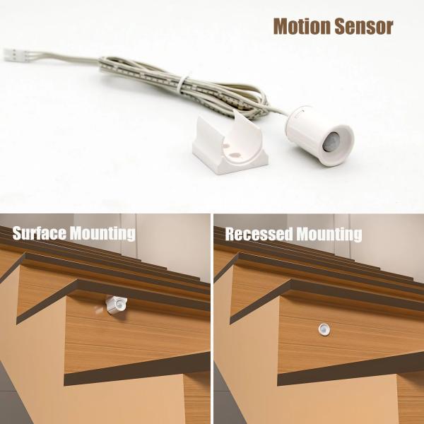 Luzes de escalera LED Sensor de movimiento Luzes de escalera Kit de iluminación de escaleras interiores