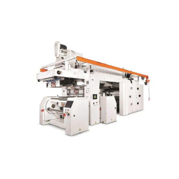 Vest Bag Flexible Letter Gravure Printing Machine 6 Kw Cold Glue Roller Coating