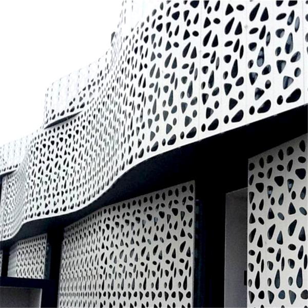 Laser Cut Perforated Aluminum Sheets Custom Designs For Building Decoration