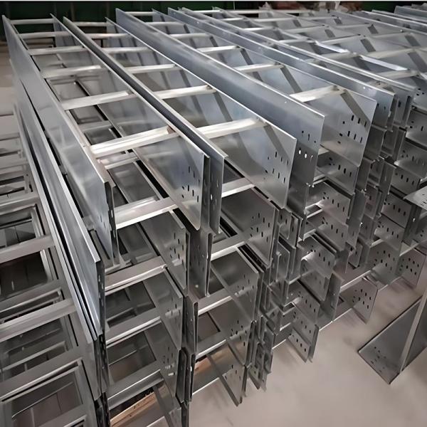 High Corrosion Resistance Ladder Cable Tray Width 100mm-1000mm And Height 50mm-150mm
