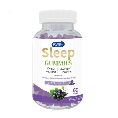 Customized Sleep Melatonin Healthy Elderberry Gummies Low Fiber Content For Optimal Nutrition