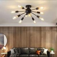 Indoor Decoration Hotel Home Living Room Luxury Metal Led Ceiling Pendant Light