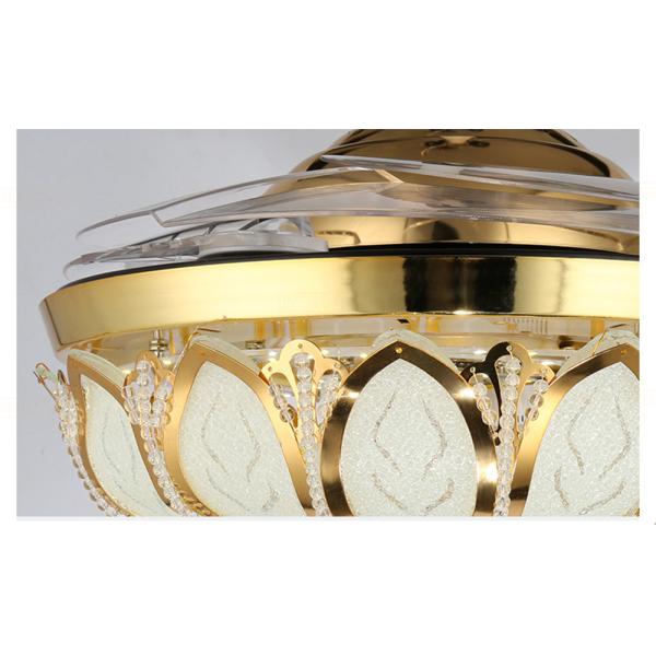 Ceiling fans Nordic Modern crystal light christmas decorations for home living room hotel Ceiling Fan lamp(WH-VLL-10)